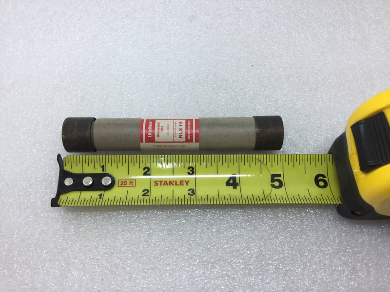 Littelfuse RLS-15 15 Amp 600V Renewable Class H Fuse