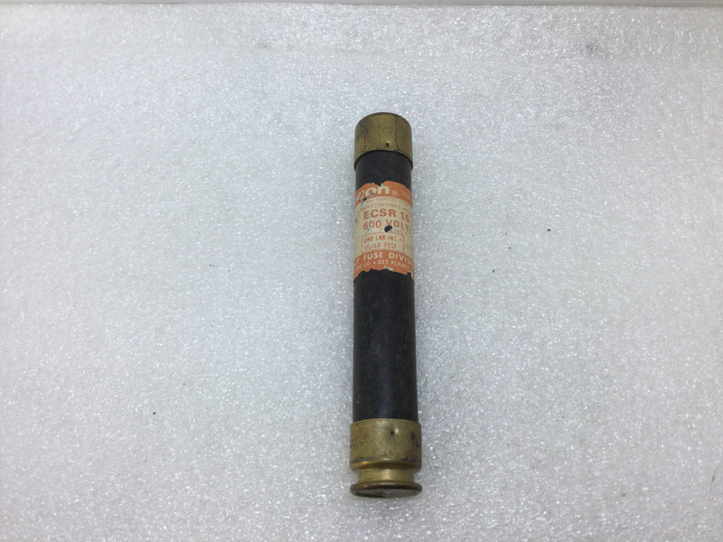 Econ ECSR-15 15 Amp 600V Current Limiting Class RK5 Fuse