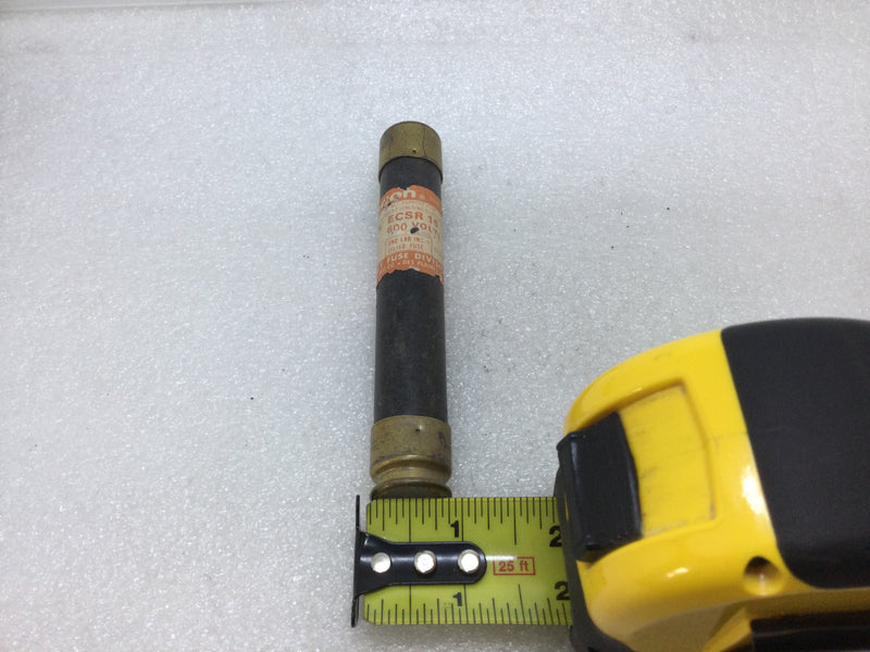 Econ ECSR-15 15 Amp 600V Current Limiting Class RK5 Fuse