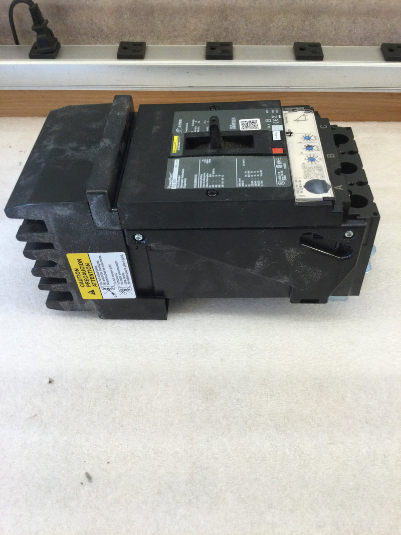 Square D HGA36060U31X 3 Pole 60 Amp 600V Max Micrologic 3-2 Trip