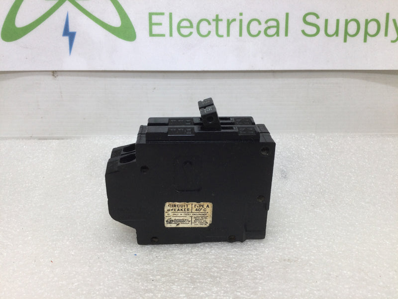 American A1515 15 Amp 2 Pole Tandem Circuit Breaker