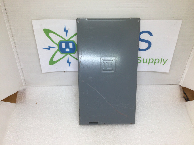 Square D QO2-4L70RB Single Phase 2 Space 4 Circuit Nema3R 9 1/4" x 5" Cover Only