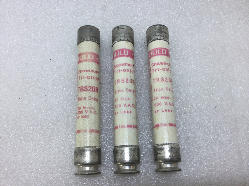 Gould/Shawmut TRS20R 600V or Less 20 Amp One Time Fuse Class K5