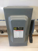 Square D HU362 60 Amp 3 Pole 600V Nema 1 Enclosure Non-Fusible Safety Switch