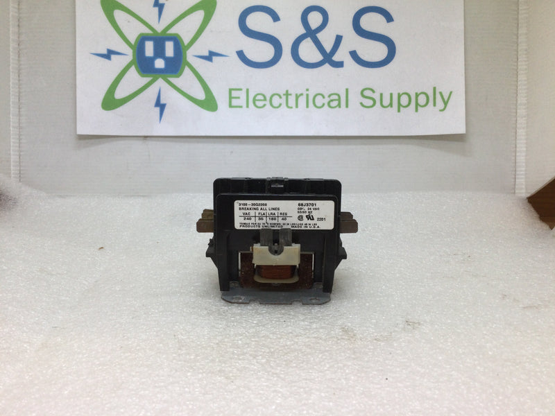 Products Unlimited 3100-20Q2208 2 Pole 240VAC Max 35A 24V Coil 50/60Hz Type 68J3701 Magnetic Contactor