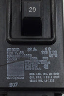 Westinghouse EB1020 20 Amp 1 Pole 120V Circuit Breaker