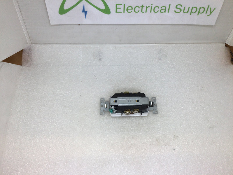 Leviton T5825-W 20A 125V Tamper Resistant Decora Style Duplex Receptacle