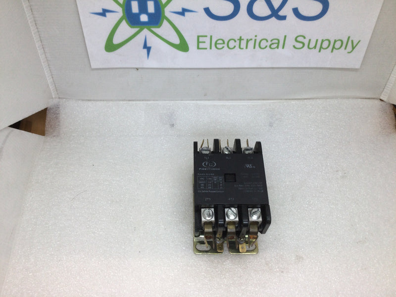 First Choice Y4627 3 Pole 50A 600VAC Max Contactor *Cosmetic Flaw*