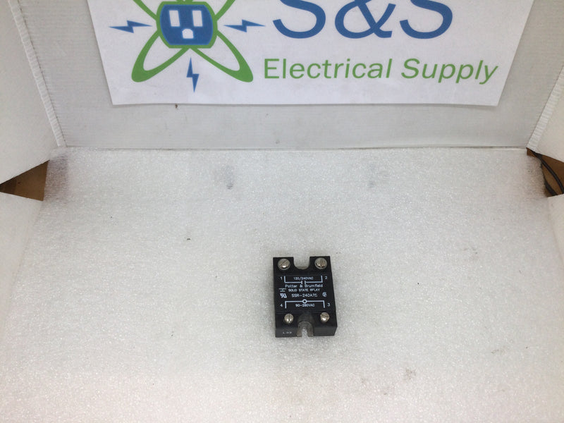 Potter & Brumfield SSR-240A25 Solid State Relay 25A 90-280VAC Input 120/240VAC Load Hockey Puck