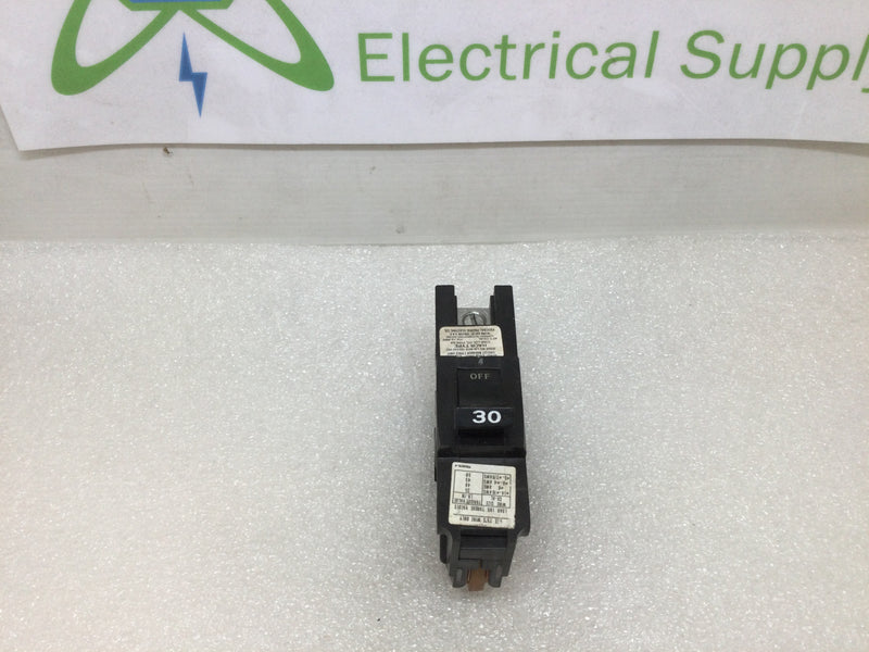 FPE Federal Pacific, Challenger NA130 30 Amp 1-Pole Stab-Lok Type NA (Thick) Circuit Breaker