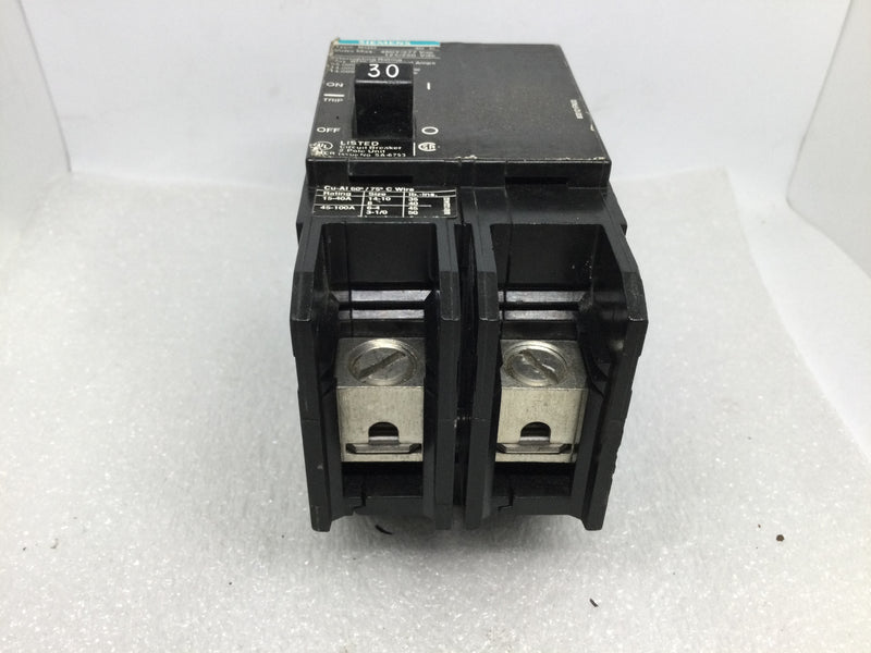 Siemens BQD230 30-Amp Double Pole 480y/277v AC Circuit Breaker
