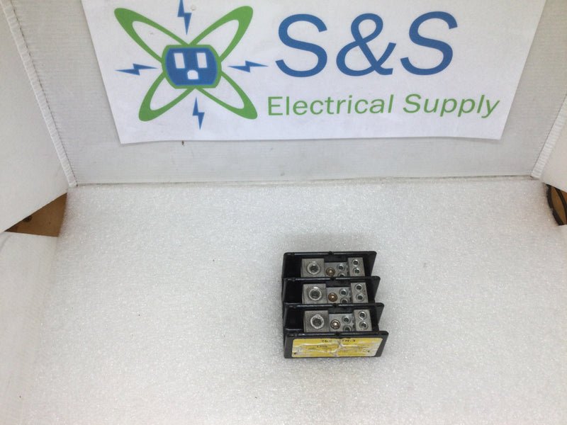 Bussmann Isolated Ground/Neutral Block 3 Port 5 Positions Each AWG 2/0-8 - 4-14 x 4
