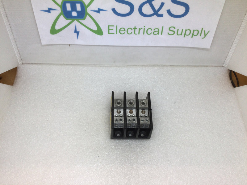 Bussmann Isolated Ground/Neutral Block 3 Port 5 Positions Each AWG 2/0-8 - 4-14 x 4