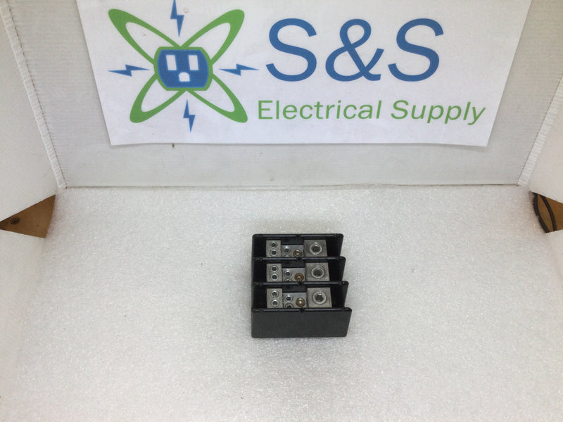 Bussmann Isolated Ground/Neutral Block 3 Port 5 Positions Each AWG 2/0-8 - 4-14 x 4