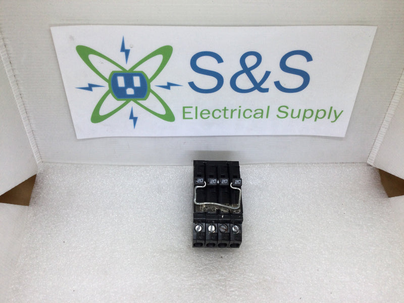 Challenger A22020CT 20 Amp Quad Type Double 2 Pole Circuit Breaker