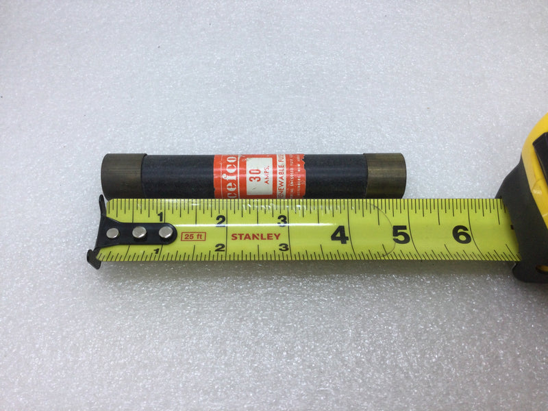 Cefco 30 Amp 600V or Less Renewable Fuse