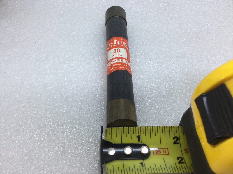 Cefco 30 Amp 600V or Less Renewable Fuse