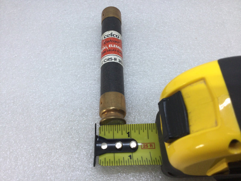 Cefcon CRS-R30 600V or Less 30 Amp Daul Element Time Delay Fuse Current Limiting Class RK5