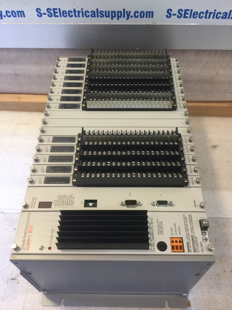 Machine Control Base Texas Instruments 16 Position PLC Machine Control Base Series 505 Netw