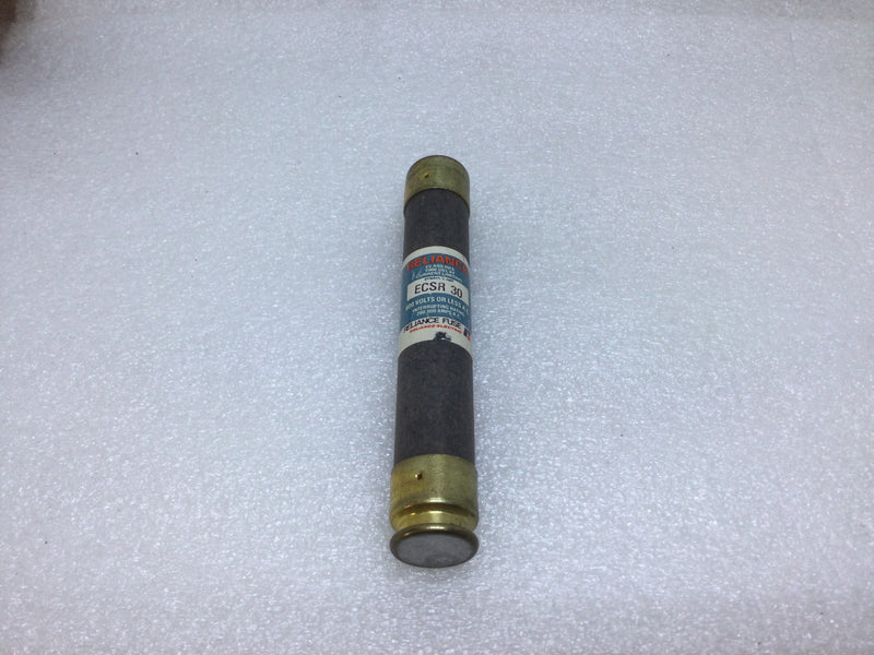 Reliance Electric ECSR 30 600V or Less 30 Amp Time Delay Current Limiting Fuse Class RK5