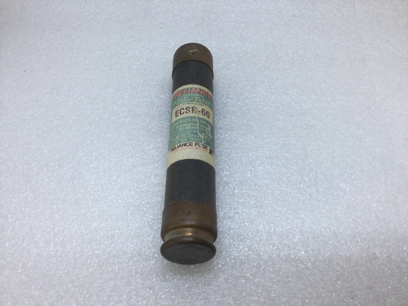 Reliance ECSR-60 60 Amp 600V Time Delay Dual Element Class RK5 Fuse