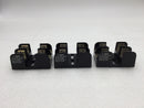 Lot of 3 Gould Shawmut 20317 30 Amp 250V 2 Pole Fuse Block