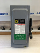 Square D H361N 3 Pole Fused 30A 600VAC Type 1 Heavy Duty Safety Switch