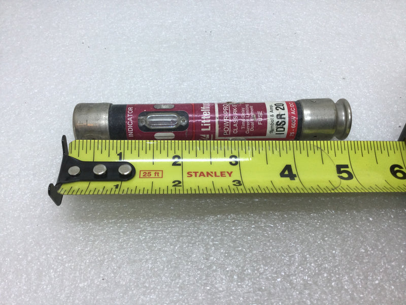 Littelfuse Powr-Pro IDSR-20 20 Amp 600V Dual Element Class RK5 Fuse