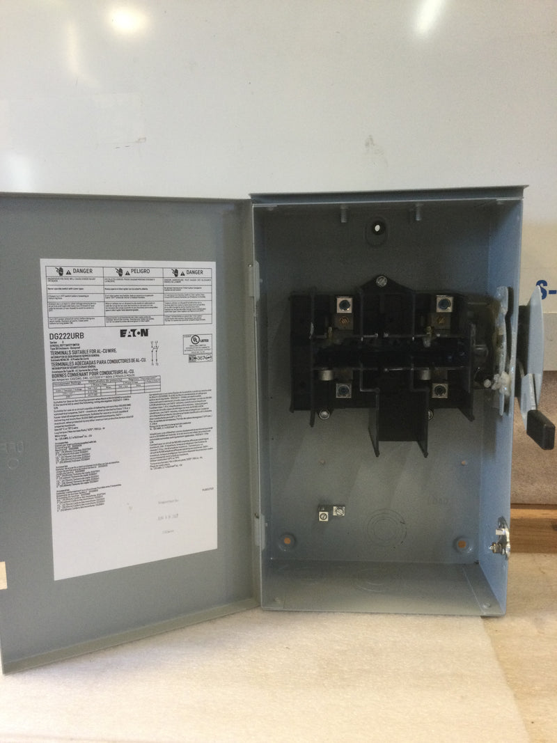 Eaton DG222URB Single Phase 60A 240VAC Non-Fused General Duty Safety S