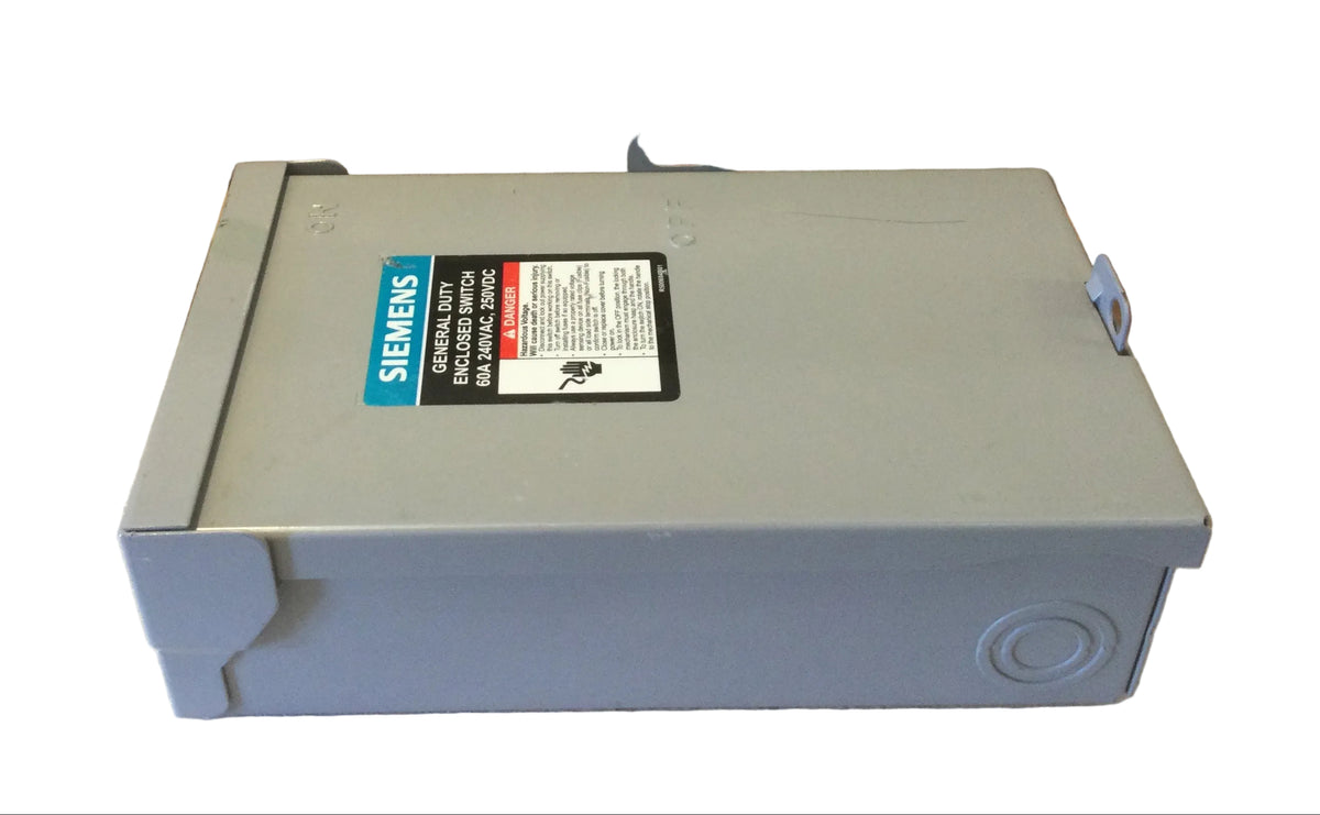 Siemens GF222NRA 60 Amp 1PH 3W 240V Fusible General Duty Safety Switch