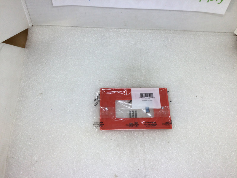 Pass & Seymour/Legrand TP26-RED Single Gang Red Decora Device Plate