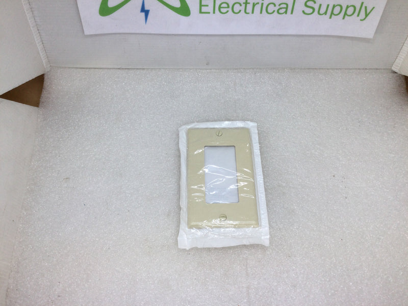 Leviton 80401-I Single Gang Ivory Decora Wall Device Plate (NEW)