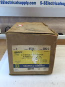 Square D 8536SBG-2 AC Magnetic Starter Nema 1 Enclosure 3 Phase 3 Pole 3Hp @ 200-230V 5Hp @ 380-575V Max