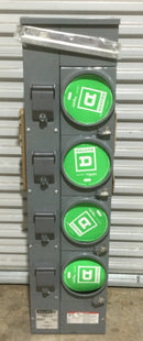 Square D EZMR114-125 Single Phase 4 Ringless Sockets 120/240VAC 125A Per Branch 800A Max