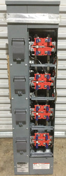 Square D EZMR114-125 Single Phase 4 Ringless Sockets 120/240VAC 125A Per Branch 800A Max