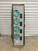 General Electric TMPR8412R 800A Max Nema3R 120/240VAC 4 Position Ringless Meter Bank