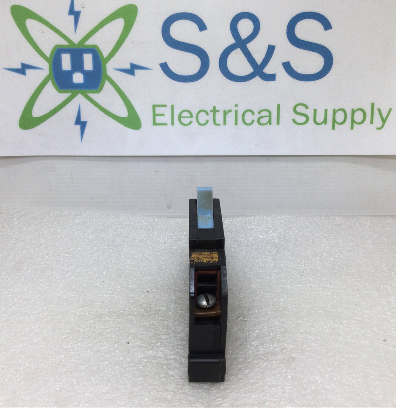 GTE Sylvania/Zinsco/T&B Q115 15 Amp 1 Pole 120/240V Breaker - Cosmetic Flaw