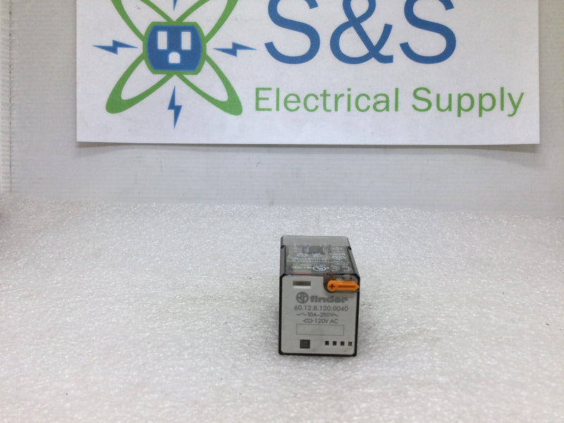 Finder 60.12.8,120,0040 8 Pin Ice Cube Relay 10A 250V - 12VAC 6C Series Only With 90 Series Socket