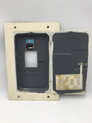 Zinsco ML12(6-12) 125 Amp 6 Space 120/240V Panel Door 13 3/4" x 9 3/8"