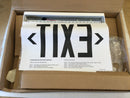 Mule ELX-2-B-RM-U-WH Specification Edge Lit Exit 14"x1/4"x7 7/8" 120/277V Recessed Mounting Exit Sign