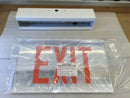 Mule ELX-2-B-RM-U-WH Specification Edge Lit Exit 14"x1/4"x7 7/8" 120/277V Recessed Mounting Exit Sign