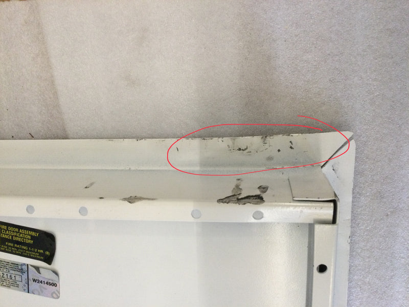 Intertek W2414500 14"x14" Insulated Fire Door With 1" Flange