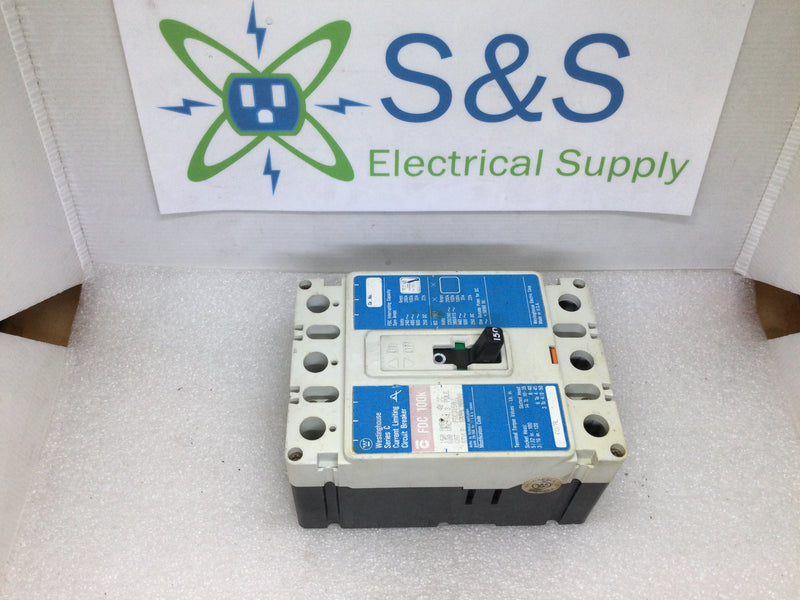 Westinghouse FDC3150 3 Pole 150A 600VAC Type FDC Circuit Breaker