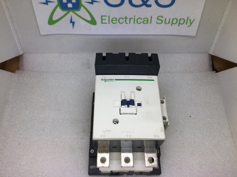 Schneider Electric LC1D150 3 Pole 600VAC Max 250A Max IEC Non-Reversing Magnetic Contactor