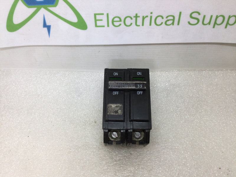 GE General Electric THQL2135 35 Amp 120/240V 2 Pole Plug-In Circuit Breaker