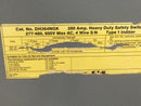 Cutler Hammer DH364NGK 200 Amp 277/480V 4 Wire Nema1 Fusible Indoor Safety Switch 31" x 16"