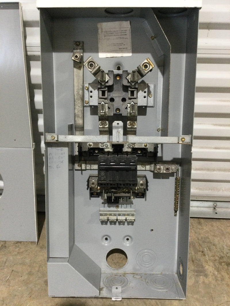 GE General Electric TSM415CSCU 150 Amp 120/240V Combination Main Breaker 1 Phase 3 Wire Nema3R Enclosed Panelboard 29" x 14.5"