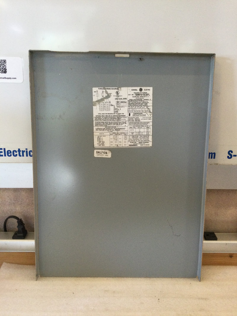 GE General Electric TSMF815CSFL 150/200 Amp 120/240v Enclosed Panelboard Cover Only