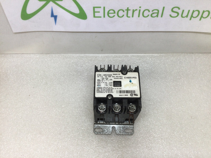 Products Unlimited 3100-30Q1042C 50 Amp 24V 3 Pole Contactor