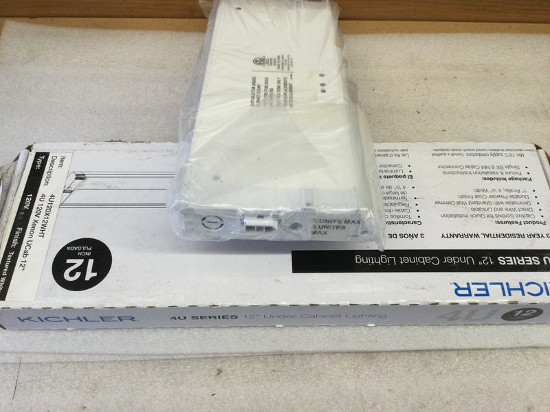 Kichler 4U120X12WHT 4U Series 12" Xenon Under-Cab Lighting 120V 40W Dimmable *NEW*